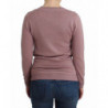 Cardigan viola in lana con scollo a V - XS