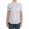 Top camicia in cotone bianco - IT42-M