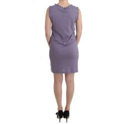 Abito viola in jersey di cotone - S