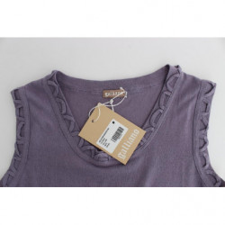Abito viola in jersey di cotone - S