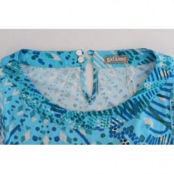 Canotta stampata blu - S