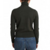 Maglione dolcevita in lana verde - S