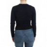 Cardigan corto in lana nero - IT46-XL