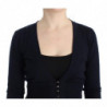Cardigan corto in lana nero - IT46-XL