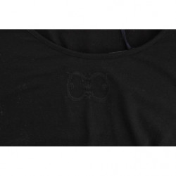Top in cotone nero - IT46-XL