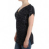 Top grigio leopardato con scollo a V - IT44-L