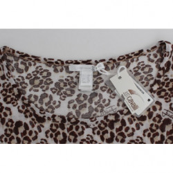 Top in pizzo marrone a maniche lunghe - IT44-L