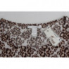Top in pizzo marrone a maniche lunghe - IT44-L