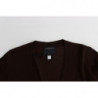 Cardigan corto in lana marrone - IT44-L