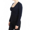 Cardigan corto in lana blu - IT46-XL