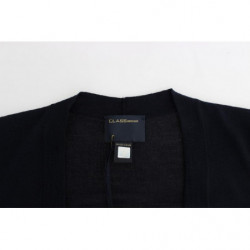 Cardigan corto in lana blu - IT46-XL