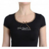 Maglietta superiore in nylon nero - IT46-XL