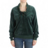 Maglia in cotone velluto verde - IT42-M
