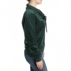 Maglia in cotone velluto verde - IT42-M