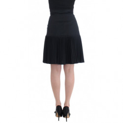 Gonna nera a pieghe in pizzo - IT40-S