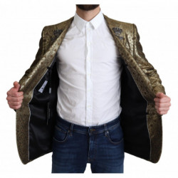 Giacca blazer MARTINI con corona di cristalli dorati - IT46 - S