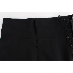 Gonna nera a pieghe in pizzo - IT40-S