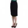 Gonna tubino in lana nera - IT38-XS