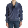 Maglia in cotone velluto blu - IT42-M