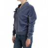 Maglia in cotone velluto blu - IT42-M