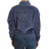 Maglia in cotone velluto blu - IT42-M