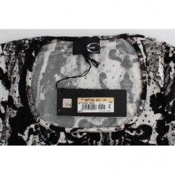 Abito tubino stampato nero - IT44-L