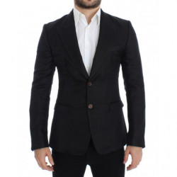 Blazer slim fit in seta...