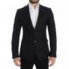 Blazer slim fit in seta nera - IT48 - M