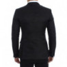 Blazer slim fit in seta nera - IT48 - M