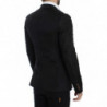 Blazer slim fit in seta nera - IT48 - M