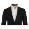 Blazer slim fit in seta nera - IT48 - M