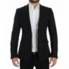 Blazer slim fit in seta nera - IT48 - M