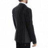 Blazer in lana stretch a righe grigie - IT48 - M