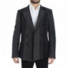 Blazer in lana stretch a righe grigie - IT48 - M