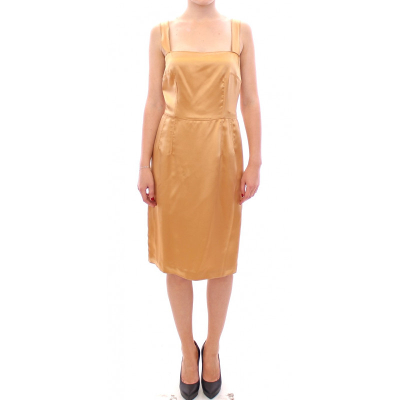 Tubino in seta bronzo - IT36-XXS