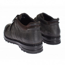 Stivali con cinturino alla caviglia in pelle grigia - EU39.5/US6.5