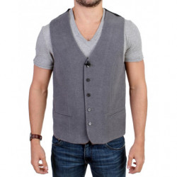 Gilet casual in misto...