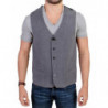Gilet casual in misto cotone grigio - IT48 - M