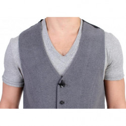 Gilet casual in misto cotone grigio - IT48 - M