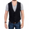 Gilet casual in cotone a righe nere - IT48 - M