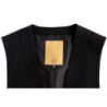 Gilet casual in cotone a righe nere - IT48 - M