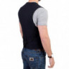Gilet casual in cotone a righe nere - IT48 - M