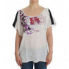 Blusa bianca con stampa a motivi - M