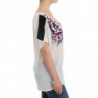 Blusa bianca con stampa a motivi - M