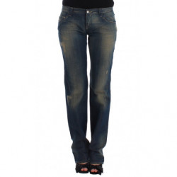 Jeans blu a gamba dritta - W28