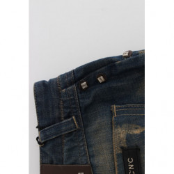 Jeans blu a gamba dritta - W28