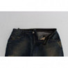 Jeans blu a gamba dritta - W28
