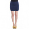 Minigonna in nylon blu - IT42-M