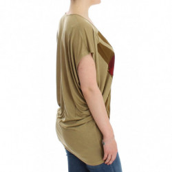 T-shirt a maniche corte con stampa verde - XL