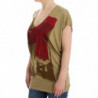 T-shirt a maniche corte con stampa verde - XL